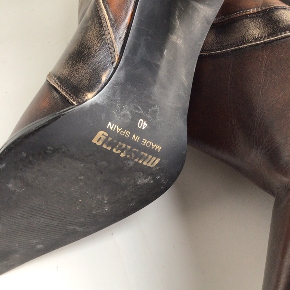 MUSTANG Multi-color heeled Boots. Size 40 - Picture 4 of 10